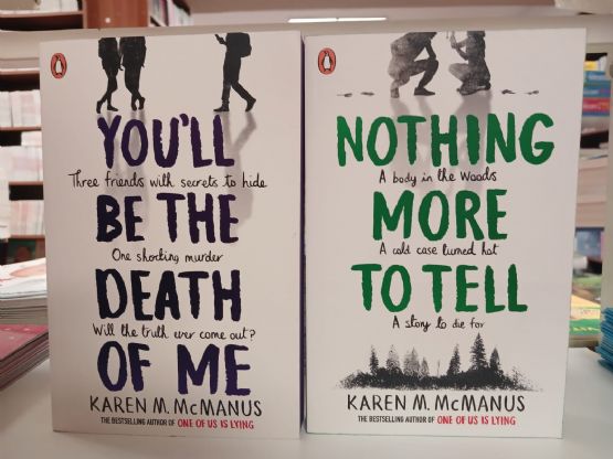 libri ti do të jesh vdekja ime dhe asgjë më shumë për të treguar, Autori Karen M McManus, the book you'll be the death of me & nothing more to tell,  Author Karen M McManus, books of Mystery, books of Young Adult, books of Thriller